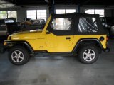 2001 Solar Yellow Jeep Wrangler SE 4x4 #7437884