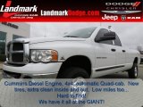 2005 Bright White Dodge Ram 2500 Laramie Quad Cab 4x4 #74572606