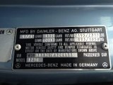 1985 Mercedes-Benz E Class 300 D Sedan Info Tag