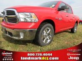 2013 Flame Red Ram 1500 Big Horn Crew Cab 4x4 #74624556