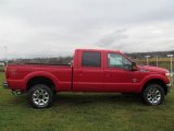 Vermillion Red Ford F350 Super Duty in 2013