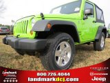 2013 Gecko Green Jeep Wrangler Sport S 4x4 #74624513