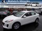 2013 Crystal White Pearl Mica Mazda MAZDA3 i SV 4 Door #74624405