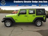 2013 Gecko Green Pearl Jeep Wrangler Unlimited Sport 4x4 #74624455