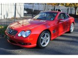 Magma Red Mercedes-Benz SL in 2003