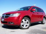 2009 Inferno Red Crystal Pearl Dodge Journey SXT AWD #7430836
