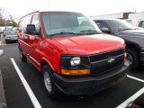2003 Victory Red Chevrolet Express 3500 Cargo Van #74684794