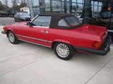 Signal Red Mercedes-Benz SL Class in 1987