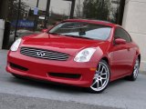 2007 Laser Red Infiniti G 35 Coupe #74684341