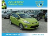 2011 Lime Squeeze Metallic Ford Fiesta SES Hatchback #74684511