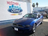 2013 Deep Impact Blue Metallic Ford Mustang V6 Premium Coupe #74732366