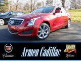 2013 Crystal Red Tintcoat Cadillac ATS 3.6L Luxury AWD #74732202