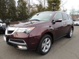 2010 Dark Cherry Pearl Acura MDX Technology #74732868