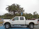 2013 Ford F350 Super Duty White Platinum Metallic Tri-Coat