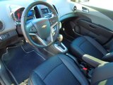 2013 Chevrolet Sonic LTZ Sedan Jet Black/Dark Titanium Interior