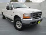 2001 Oxford White Ford F250 Super Duty Lariat SuperCab 4x4 #74786856