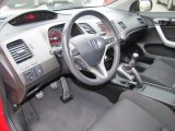 2011 Honda Civic Si Coupe Black Interior