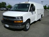 2013 Summit White Chevrolet Express Cutaway 3500 Utility Van #74850551