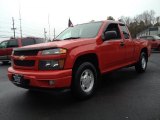 2007 Victory Red Chevrolet Colorado LS Extended Cab #74879934