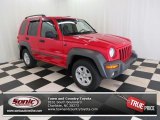 2004 Flame Red Jeep Liberty Sport 4x4 #74879710