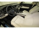 2013 BMW 7 Series 750Li Sedan Ivory White/Black Interior