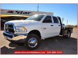 2012 Bright White Dodge Ram 3500 HD ST Crew Cab 4x4 Dually Chassis #74925329