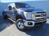 2013 Blue Jeans Metallic Ford F350 Super Duty Lariat Crew Cab 4x4 Dually #74925259