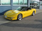 2003 Millenium Yellow Chevrolet Corvette Convertible #74973826