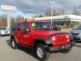 2007 Flame Red Jeep Wrangler Unlimited X 4x4 #74973348