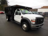 2010 Oxford White Ford F450 Super Duty Regular Cab 4x4 Chassis Dump Truck #74973678