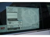 2013 Toyota Avalon Hybrid Limited Window Sticker