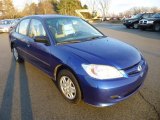 2004 Eternal Blue Pearl Honda Civic Value Package Sedan #74973737