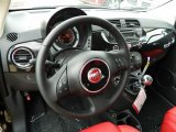2013 Fiat 500 c cabrio Lounge Steering Wheel