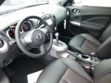 2013 Nissan Juke SL AWD Black/Red/Silver Trim Interior