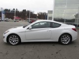 White Satin Pearl Hyundai Genesis Coupe in 2013