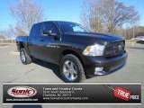 2011 Brilliant Black Crystal Pearl Dodge Ram 1500 Sport Crew Cab 4x4 #75021449