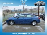 2013 Dyno Blue Pearl Honda Civic LX Sedan #75074332