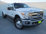 2011 Oxford White Ford F350 Super Duty Lariat Crew Cab 4x4 Dually #75074009