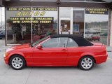 2000 Bright Red BMW 3 Series 323i Convertible #7511927