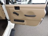 2002 Jeep Wrangler Sahara 4x4 Door Panel