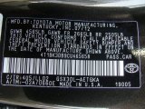 2012 Avalon Color Code for Cocoa Bean Metallic - Color Code: 4U5