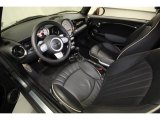 2010 Mini Cooper S Hardtop Lounge Carbon Black Leather Interior