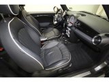 2010 Mini Cooper S Hardtop Lounge Carbon Black Leather Interior