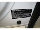 2013 7 Series Color Code for Mineral White Metallic - Color Code: A96