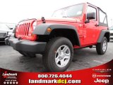 2013 Rock Lobster Red Jeep Wrangler Sport 4x4 #75168774