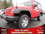 2013 Rock Lobster Red Jeep Wrangler Sport 4x4 #75168772