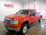 2013 Fire Red GMC Sierra 2500HD SLE Extended Cab 4x4 #75194456