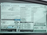 2013 Hyundai Elantra GLS Window Sticker