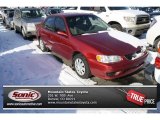 2001 Impulse Red Toyota Corolla LE #75194005
