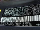 2012 CT Color Code for Nebula Gray Pearl - Color Code: 1H9